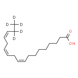 ChemSpider 2D Image | (9Z,12Z,15Z)-(17,17,18,18,18-~2~H_5_)-9,12,15-Octadecatrienoic acid | C18H25D5O2