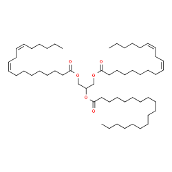 ChemSpider 2D Image | 1,3-Dilinoleoyl-2-Stearoyl Glycerol | C57H102O6