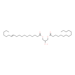 ChemSpider 2D Image | 2-Hydroxy-3-(tetradecanoyloxy)propyl (11E)-11-octadecenoate | C35H66O5