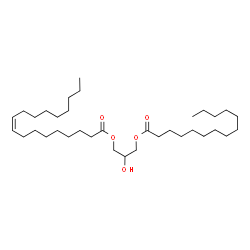 ChemSpider 2D Image | 1-Myristoyl-3-Oleoyl-rac-glycerol | C35H66O5
