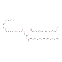 ChemSpider 2D Image | 2,3-Bis(palmitoyloxy)propyl (9E,12E)-9,12-octadecadienoate | C53H98O6