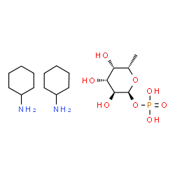 ChemSpider 2D Image | Cyclohexanamine - 6-deoxy-1-O-phosphono-alpha-L-galactopyranose (2:1) | C18H39N2O8P