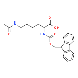 ChemSpider 2D Image | N~6~-Acetyl-N~2~-[(9H-fluoren-9-ylmethoxy)carbonyl]lysine | C23H26N2O5