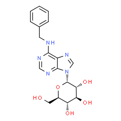 ChemSpider 2D Image | N-benzyl-9-(alpha-D-glucosyl)adenine | C18H21N5O5