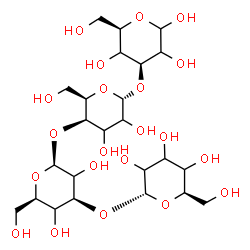 ChemSpider 2D Image | alpha-D-glycero-Hexopyranosyl-(1->3)-beta-D-threo-hexopyranosyl-(1->4)-alpha-D-threo-hexopyranosyl-(1->3)-D-threo-hexopyranose | C24H42O21