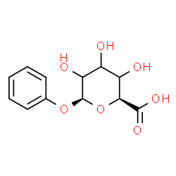 ChemSpider 2D Image | Phenyl beta-D-glycero-hexopyranosiduronic acid | C12H14O7