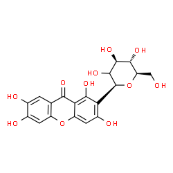 ChemSpider 2D Image | (1S,2xi)-1,5-Anhydro-1-(1,3,6,7-tetrahydroxy-9-oxo-9H-xanthen-2-yl)-D-arabino-hexitol | C19H18O11