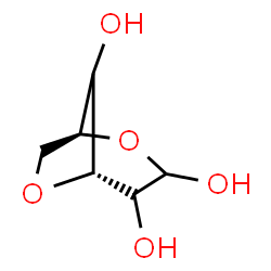 ChemSpider 2D Image | 3,6-Anhydro-L-threo-hexopyranose | C6H10O5