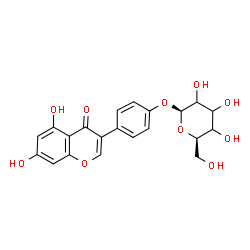 ChemSpider 2D Image | 4-(5,7-Dihydroxy-4-oxo-4H-chromen-3-yl)phenyl beta-D-glycero-hexopyranoside | C21H20O10