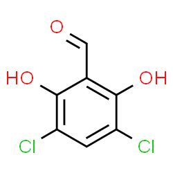 ChemSpider 2D Image | 3,5-Dichloro-2,6-dihydroxybenzaldehyde | C7H4Cl2O3