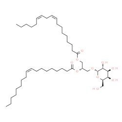 ChemSpider 2D Image | (2S)-3-(alpha-D-Galactopyranosyloxy)-2-[(9Z)-9-octadecenoyloxy]propyl (9Z,12Z)-9,12-octadecadienoate | C45H80O10