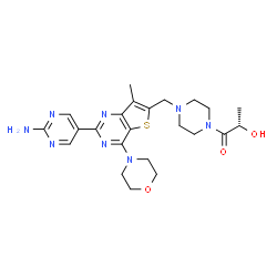 ChemSpider 2D Image | Apitolisib | C23H30N8O3S