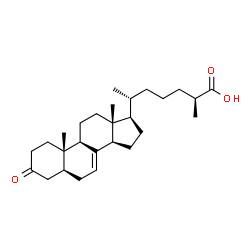 ChemSpider 2D Image | (25S)-Delta(7)-dafachronic acid | C27H42O3