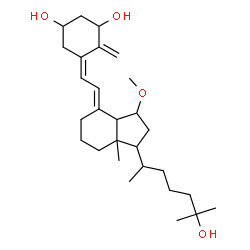 ChemSpider 2D Image | (5Z,7E)-15-Methoxy-9,10-secocholesta-5,7,10-triene-1,3,25-triol | C28H46O4