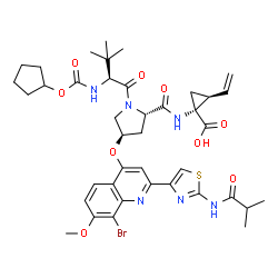 ChemSpider 2D Image | Faldaprevir | C40H49BrN6O9S