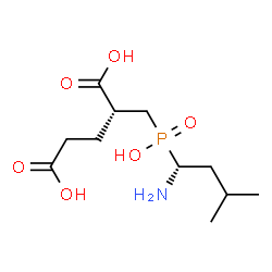 ChemSpider 2D Image | (2R)-2-({[(1R)-1-Amino-3-methylbutyl](hydroxy)phosphoryl}methyl)pentanedioic acid | C11H22NO6P