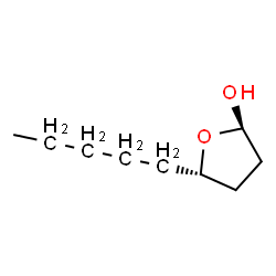 ChemSpider 2D Image | (2R,5S)-5-Pentyltetrahydro-2-furanol | C9H18O2