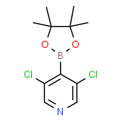 ChemSpider 2D Image | 3,5-Dichloro-4-(4,4,5,5-tetramethyl-1,3,2-dioxaborolan-2-yl)pyridine | C11H14BCl2NO2