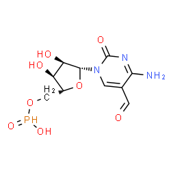 ChemSpider 2D Image | 5-Formyl-5'-O-[hydroxy(oxido)phosphoranyl]cytidine | C10H14N3O8P
