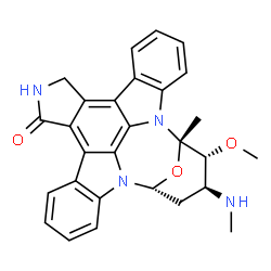 ChemSpider 2D Image | (2S,3R,4S,6R)-3-Methoxy-2-methyl-4-(methylamino)-29-oxa-1,7,17-triazaoctacyclo[12.12.2.1~2,6~.0~7,28~.0~8,13~.0~15,19~.0~20,27~.0~21,26~]nonacosa-8,10,12,14,19,21,23,25,27-nonaen-16-one | C28H26N4O3