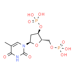 ChemSpider 2D Image | THYMIDINE-3',5'-DIPHOSPHATE | C10H16N2O11P2