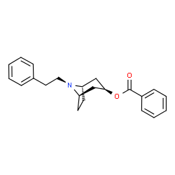 ChemSpider 2D Image | [(1r,5s)-8-Phenethyl-8-Azabicyclo[3.2.1]octan-3-Yl] Benzoate | C22H25NO2