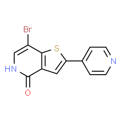 ChemSpider 2D Image | 7-Bromo-2-(4-pyridinyl)thieno[3,2-c]pyridin-4(5H)-one | C12H7BrN2OS