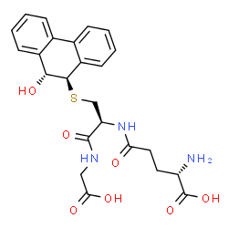 ChemSpider 2D Image | (9R,10R)-9-(S-GLUTATHIONYL)-10-HYDROXY-9,10-DIHYDROPHENANTHRENE | C24H27N3O7S