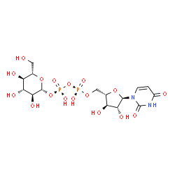 ChemSpider 2D Image | GLUCOSE-URIDINE-C1,5'-DIPHOSPHATE | C15H24N2O17P2