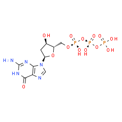 ChemSpider 2D Image | 2'-deoxyguanosine-5'-triphosphate | C10H16N5O13P3
