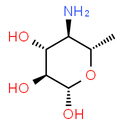 ChemSpider 2D Image | 4-Amino-4,6-dideoxy-beta-L-glucopyranose | C6H13NO4