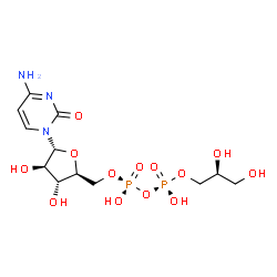 ChemSpider 2D Image | CYTIDINE 5'-DIPHOSPHOGLYCEROL | C12H21N3O13P2