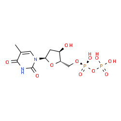 ChemSpider 2D Image | THYMIDINE-5'- DIPHOSPHATE | C10H16N2O11P2