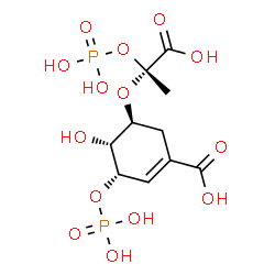 ChemSpider 2D Image | 5-(1-CARBOXY-1-PHOSPHONOOXY-ETHOXYL)-SHIKIMATE-3-PHOSPHATE | C10H16O14P2