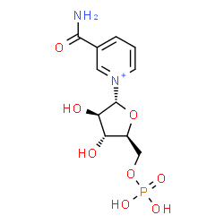 ChemSpider 2D Image | 3-Carbamoyl-1-(5-O-phosphono-alpha-L-arabinofuranosyl)pyridinium | C11H16N2O8P