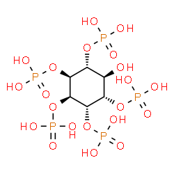 ChemSpider 2D Image | INOSITOL-(1,3,4,5,6)-PENTAKISPHOSPHATE | C6H17O21P5