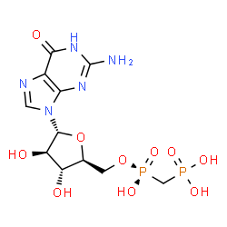 ChemSpider 2D Image | PHOSPHOMETHYLPHOSPHONIC ACID GUANOSYL ESTER | C11H17N5O10P2