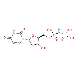 ChemSpider 2D Image | 2'-DEOXYURIDINE 5'-ALPHA,BETA-IMIDO-DIPHOSPHATE | C9H15N3O10P2