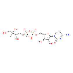 ChemSpider 2D Image | 4-DIPHOSPHOCYTIDYL-2-C-METHYL-D-ERYTHRITOL | C14H25N3O14P2