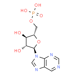 ChemSpider 2D Image | Purine Riboside-5'-Monophosphate | C10H13N4O7P