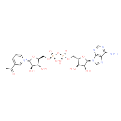 ChemSpider 2D Image | 3-ACETYL PYRIDINE ADENINE DINUCLEOTIDE | C22H28N6O14P2