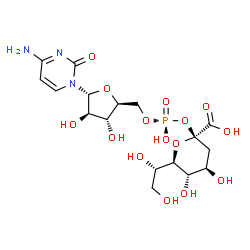 ChemSpider 2D Image | CMP-2-KETO-3-DEOXY-OCTULOSONIC ACID | C17H26N3O15P