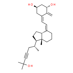 ChemSpider 2D Image | (1S,3R,5Z,7Z,14beta)-9,10-Secocholesta-5,7,10-trien-23-yne-1,3,25-triol | C27H40O3