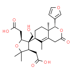 ChemSpider 2D Image | deoxylimonoic acid D-ring-lactone | C26H34O9