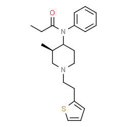 ChemSpider 2D Image | (3R)-methylthiofentanyl | C21H28N2OS