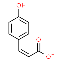 ChemSpider 2D Image | (2Z)-3-(4-Hydroxyphenyl)acrylate | C9H7O3