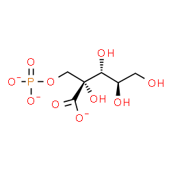 ChemSpider 2D Image | 2-C-[(Phosphonatooxy)methyl]-D-ribonate | C6H10O10P