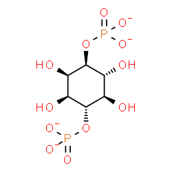 ChemSpider 2D Image | (1R,2R,3R,4R,5R,6S)-2,3,5,6-Tetrahydroxy-1,4-cyclohexanediyl bis(phosphate) | C6H10O12P2