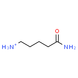 ChemSpider 2D Image | 5-Amino-5-oxo-1-pentanaminium | C5H13N2O