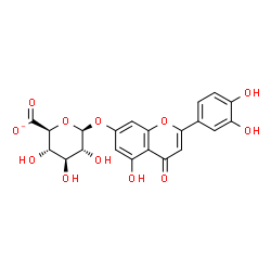 ChemSpider 2D Image | luteolin 7-O-beta-D-glucosiduronate | C21H17O12